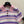 Fendi 26s Striped Polo Shirt Pink Purple Knit 363765