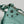 LE CAGOLE SMALL SHOULDER BAG 26 WITH RHINESTONES IN MINT GREEN LAMBSKIN