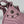 LE CAGOLE SMALL SHOULDER BAG 26 WITH RHINESTONES IN CREPE PINK LAMBSKIN