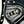 LE CAGOLE SMALL SHOULDER BAG 26 WITH RHINESTONES IN BLACK ARENA LAMBSKIN SILVER HARDWARE