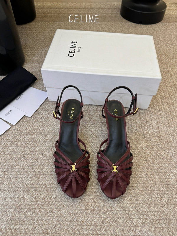 CL Triomphe Sandal 6.5cm Coffee Lambskin 835891