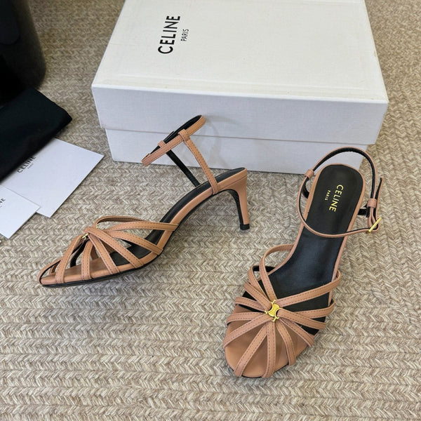 CL Triomphe Sandal 6.5cm Brown Lambskin 835893
