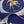 Pampa Scarf 90 CM In Dark Blue Colorful Silk 196204