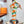 Le Reve De Julia Scarf 90 CM In Orange Colorful Silk Twill 198577