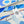 Le Reve De Julia Scarf 90 CM In Blue Colorful Silk Twill 198578