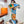 Cheval Mascotte Scarf 90 CM In Blue Colorful Silk Twill 206456