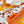 Legende Brodee Scarf 140 CM In Orange Colorful Cashmere And Silk 235415