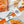 Haute Parure Scarf 90 CM In Orange Colorful Silk Twill 239534