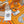 Zouaves Et Dragons Bandana Shawl 90 CM In Orange Colorful Silk Twill 262788