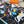 Tea For Two Scarf 90 CM In Black Colorful Silk Twill  296692