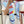 Funny Ice Cream Scarf 90 CM In Light Blue Colorful Silk Twill 300439