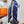 Cheval Punk Bandana Scarf 90 CM In Dark Blue Mix White Black Silk Twill 309213
