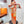 Flores Del Este Scarf 90 CM Orange Colorful Silk Twill 310312