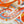 Haute Parure Scarf 135 CM In Orange Colorful Cashmere And Silk 324754