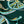 Stately Wheels Scarf 135 CM In Dark Green Colorful Cashmere And Silk 327470