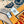 Guepards Bandana Double Face Scarf 140 CM In Beige Mix Orange Colorful Cashmere And Silk 334189