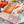 Baby Blankets 140 CM In Orange Mix Light Pink Cashmere And Fine Wool 341413