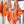 La Danse Du Printemps Scarf 140 In Orange Colorful Cashmere And Silk 344365