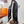 Complication Equestre Scarf 90 CM In Black Mix White Orange Silk Twill 345896