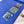 BADGES SOIE MUFFLER 180 CM SCRAF IN COBALT BLUE CASHMERE
