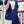 Cargo muffler Scarf 190 CM Navy Blue Wool 375381