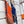 Silk Carrick a Pompe Scarf 140 CM In Orange Colorful Cashmere And Silk 381157