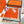 Choregraphie Equestre Scarf 140 CM Orange Colorful Cashmere And Silk 393170