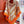 Coaching Deja-Vu Shawl 140 CM Orange Colorful Cashmere And Silk 398263