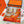 Coaching Deja-Vu Shawl 140 CM Orange Colorful Cashmere And Silk 398263