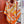 Fantaisie d'Etriers Shawl 135 CM Orange Colorful Cashmere And Silk 402081