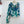 Scarf 180 CM Blue Green Colorful Mashmere And Silk 403886