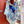 Tea For Two Scarf 140 CM Light Blue Colorful Cashmere And Silk 403890