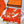 Tea For Two Scarf 140 CM Orange Colorful Cashmere And Silk 403890