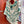 Square Scarf 140CM White Mix Dark Green Cashmere And Silk