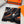 Square Scarf 140CM Black Mix Orange White Cashmere And Silk