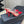 alaia mule 90 optic red heart lambskin