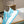LV TRAINER WHITE MIX BLUE CALFSKIN AND BREATHABLE MESH