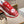 LV TRAINER WHITE MIX RED CALFSKIN AND BREATHABLE MESH