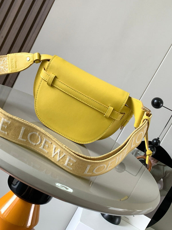 Loewe Mini Gate Dual Bag Yellow Calfskin