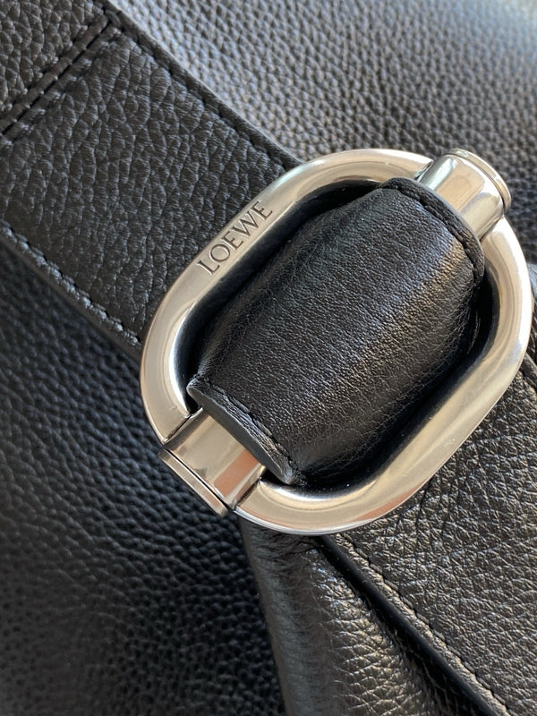 Loewe Loop Bucket Bag Black Supple Grained Calfskin