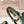 CC MARY JANES GREEN CALFSKIN LIGHT GOLD METALIC