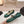 CC MARY JANES GREEN CALFSKIN LIGHT GOLD METALIC