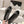cc 25c ballet flat cross line pattern grey lambskin 237481
