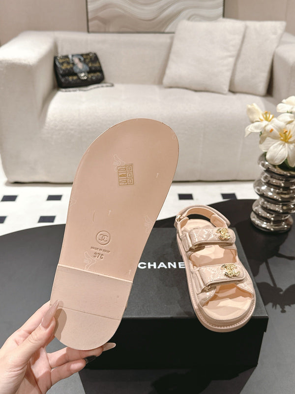 cc 25p dad sandal yellow leather 237560