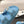 cc 25p logo with pearl mule sandal blue leather 237583