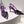 VT High Heeled Slingbacks Purple Sheepskin 292830