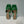 VT Mid Heel Mule Sandal Green Sheepskin 292760