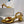 VT Sandals Heels 50mm Gold Cowhide 292774