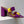 VT One Stud Leather Sandals Purple Cowhide 292891
