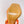 VT One Stud Leather Sandals Orange Cowhide 292755